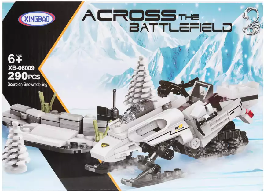 Конструктор джип XB-06009 военная операция в Арктике 290 дет.