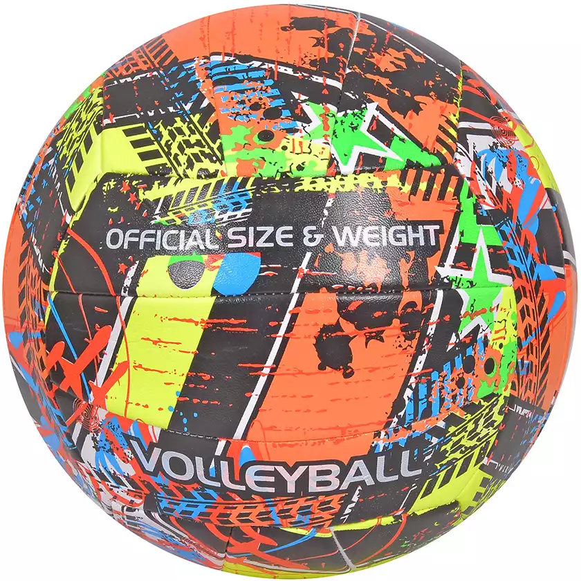 Мяч волейбольный 3-х слойный размер 5,PU,машинная сшивка,18 панелей,333 г.