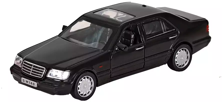 Модель машины Mercedes-Benz S500 (W140) 1:32 16см свет, звук, Инерционный механизм 3588