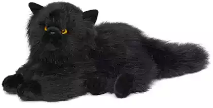 Мягкая игрушка Кошка Бусилия чёрная 30 см 85315