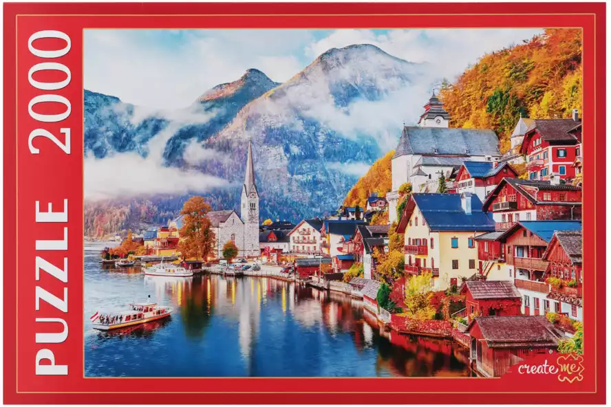 Пазл 2000 эл. Австрия.Гальштат на рассвете ПИ2000-3696 Рыжий Кот