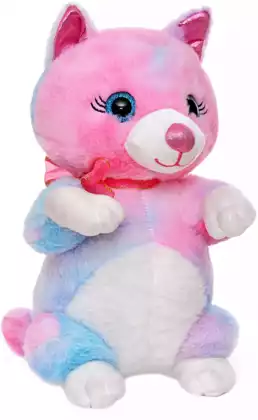 Мягкая игрушка Кошка Сюся розово-фиолетовая 32 см TB19-761-1