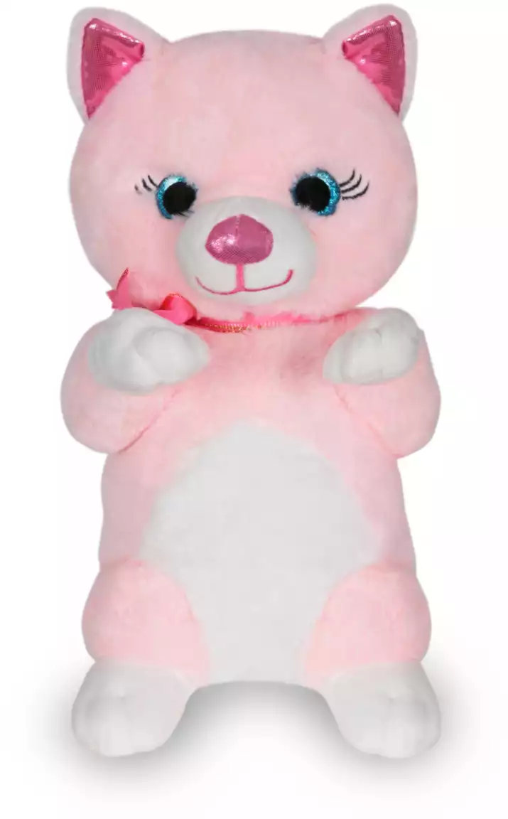 Мягкая игрушка Кошка Сюся розово-белая 32 см TB19-761-2 ТМ Коробейники
