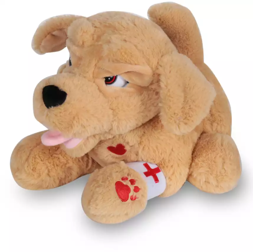 Мягкая игрушка Собака Сэми 30 см BKK099 механическая ТМ Коробейники