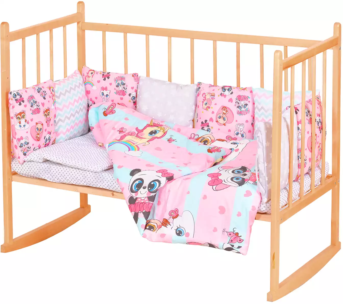 Комплект в кроватку ЛяляМода Мишутки