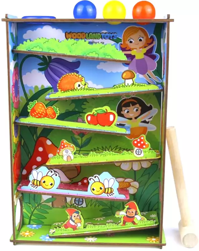 Стучалка 140106 Горки. Полянка Woodlandtoys