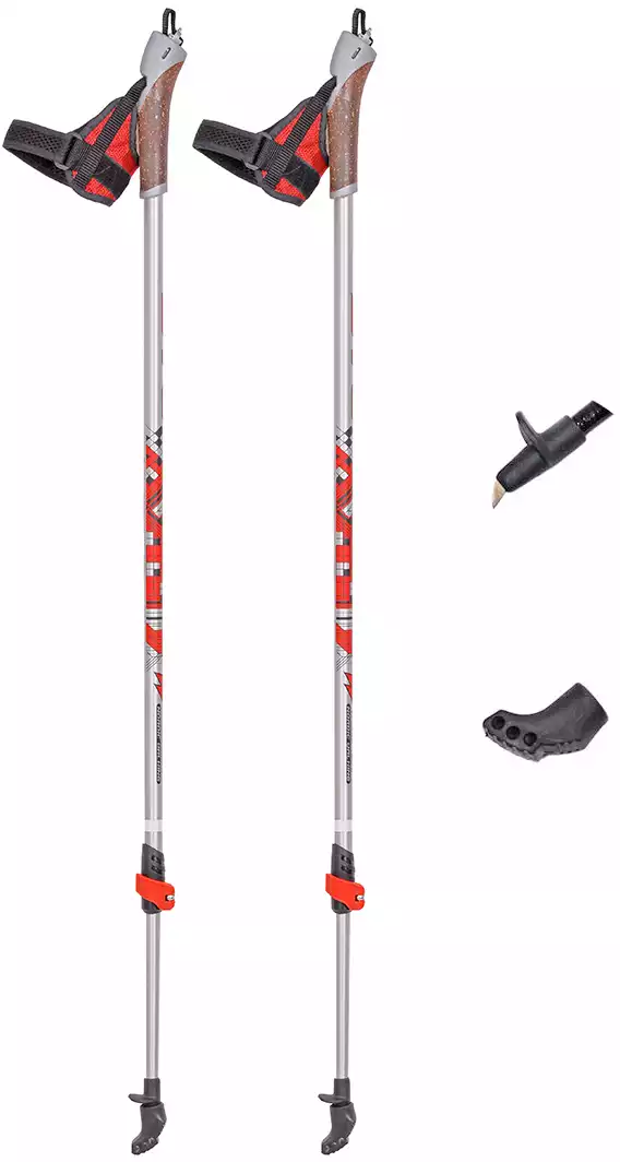 Палки 100-135 см для скандинавской ходьбы телескопические STC Walker