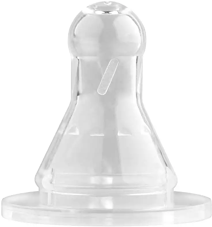 Соска молочная силикон LUBBY 2 шт. от 6 мес. для густ. жидк. 4664