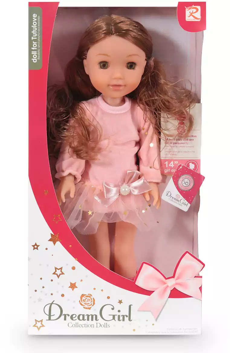 Кукла 8885 в платье в/к