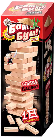 Игра Падающая башня мини с фантами 02790 Десятое Королевство