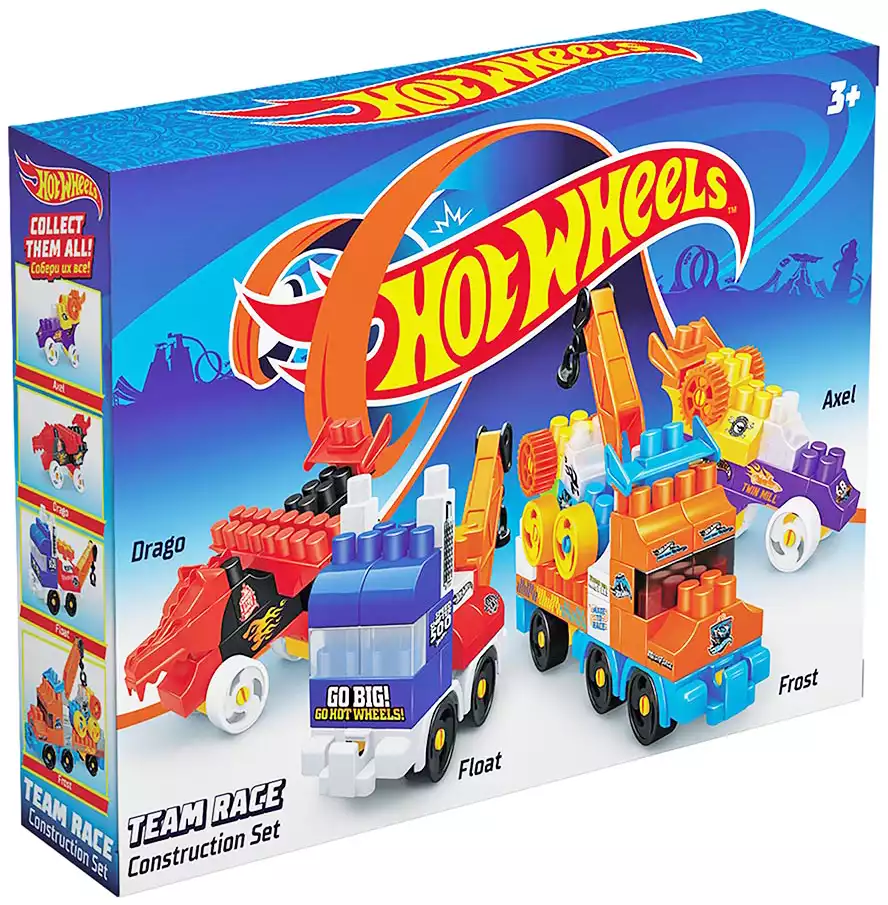 Конструктор Hot Wheels 4 машины 106 дет.763 Bauer