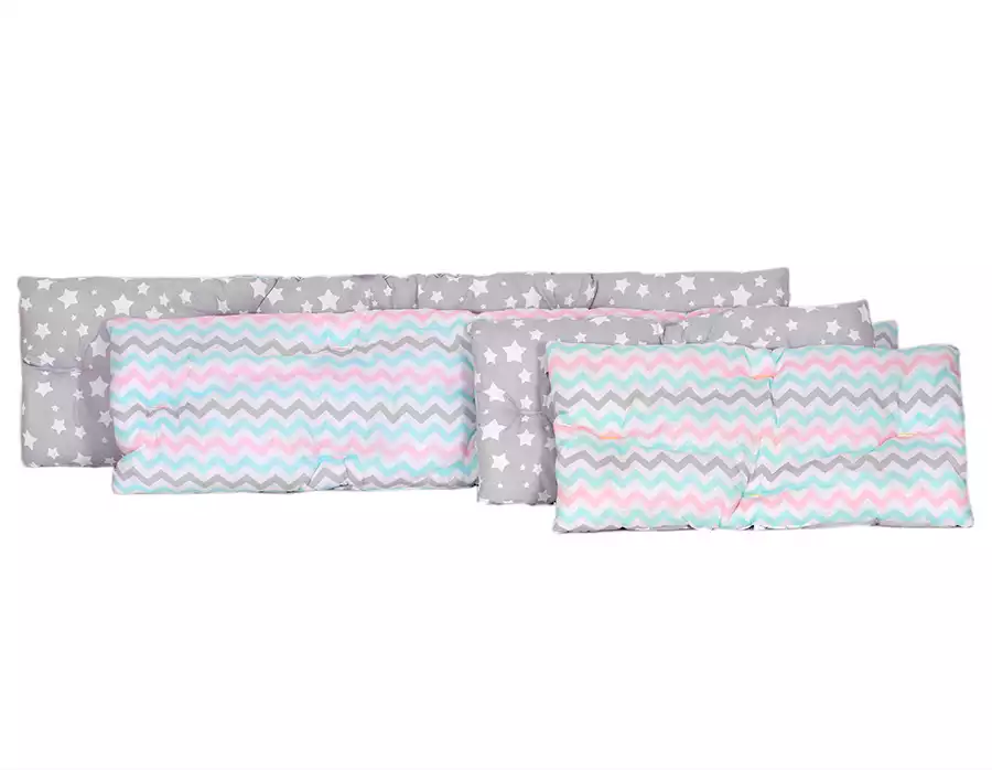 Бортик в крватку ЛяляМода Зиг-Заг