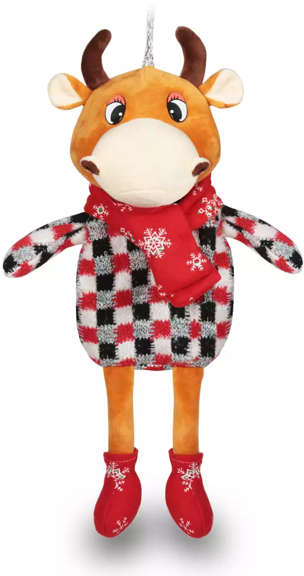 Мяг. Мешок для подарков Коровка Беатриче 32 см TL155083 ТМ Коробейники