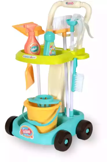 Игровой модуль для уборки дома 5983B с тележкой