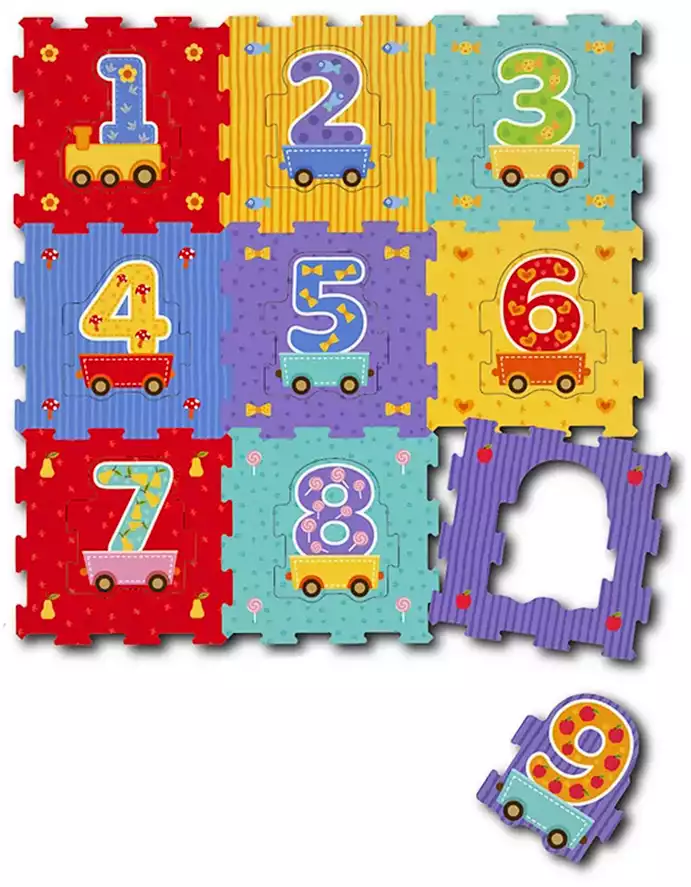 Коврик-пазл Цифры-паровозик 3774