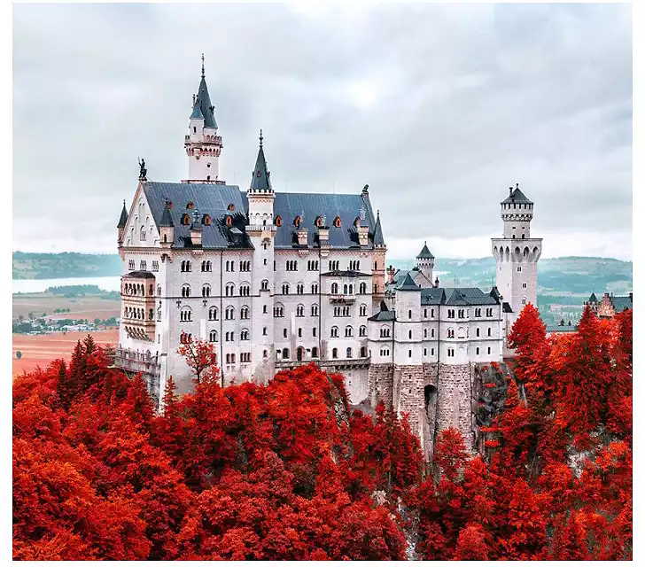 Пазл 1500 эл.Осенний Нойшванштайн П1500-4124 Рыжий Кот