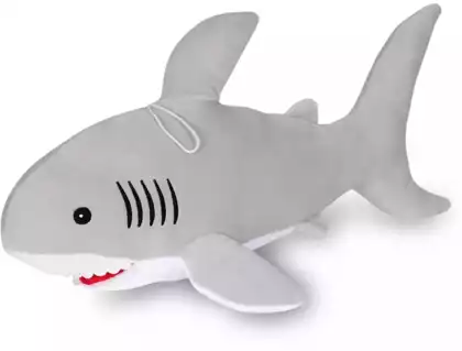 Мягкая игрушка Акула Акулина серая 50 см 058D-532D