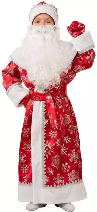 Карнавальный костюм Дед Мороз сатин 1206