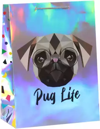 Пакет подарочный Pug Life