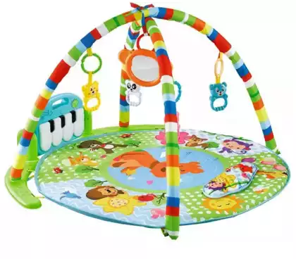 Детский развивающий коврик 696-R5 игрушками 73х73х45см
