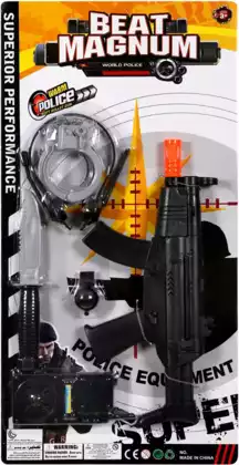 Набор оружия полиции с автоматом-трещеткой MP5 BN369P67