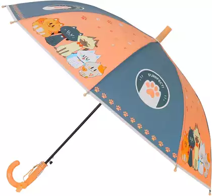 Зонтик персиковый с кошками 058D-920D