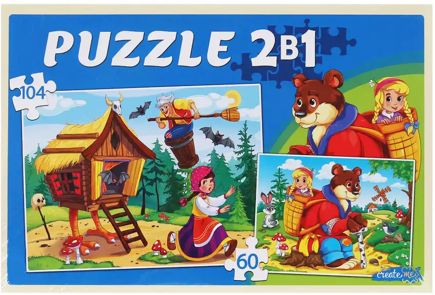 Пазл 60 и 104 эл.Сказки для малышей П-0684 Рыжий кот