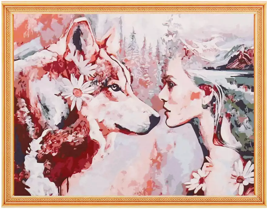 Алмазная мозаика 40*50 YSH171 Глаза в глаза