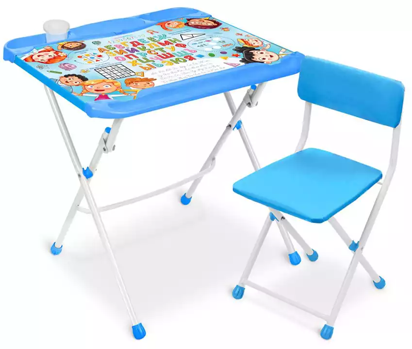 Стол-стул детский Ника с Азбукой в кругу друзей КНД4П/1