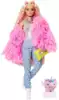 Кукла Barbie Экстра GRN28 в розовой куртке