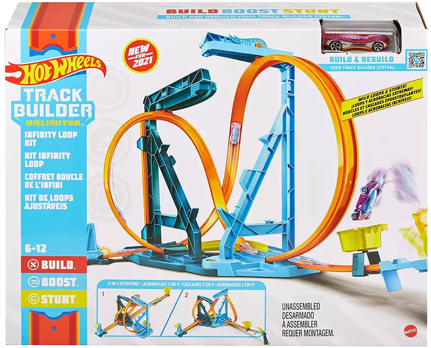 Игровой набор Hot Wheels Конструктор Трасс Автотрек Бесконечная петля GVG10