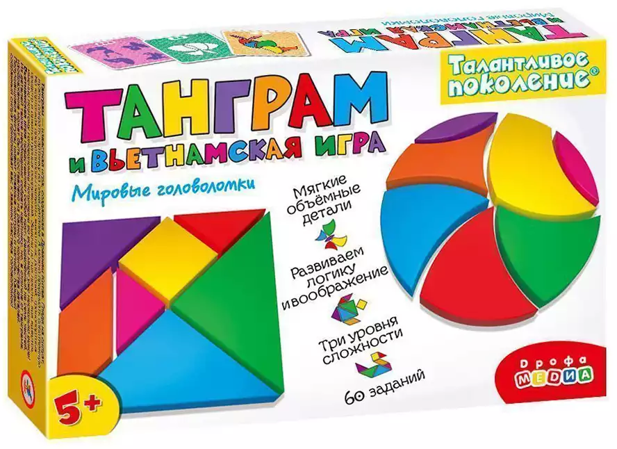 Игра Танграм и вьетнамская игра 3825 Дрофа
