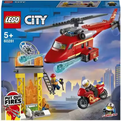 Конструктор Спасательный пожарный вертолет 212 дет. 60281 LEGO City Fire