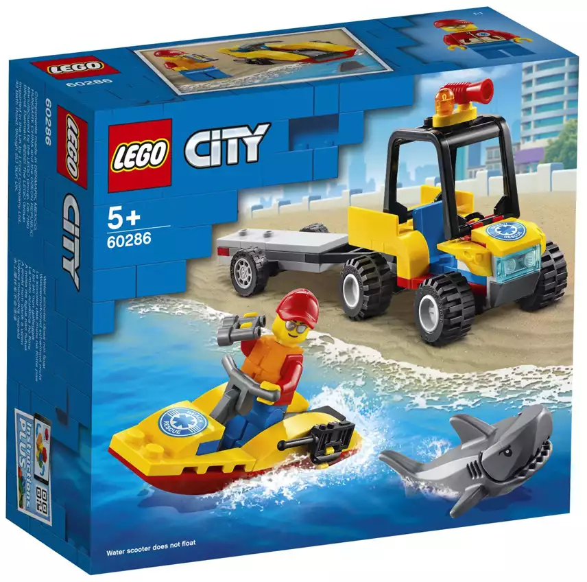 Конструктор Пляжный спасательный вездеход 79 дет. 20283 LEGO City Great Vehicles