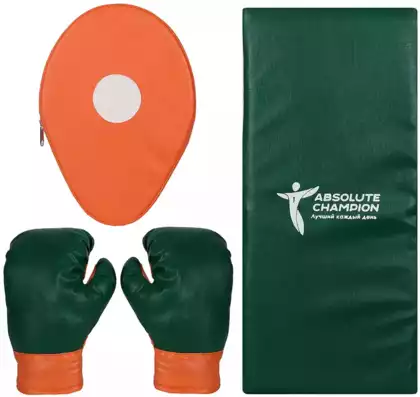 Набор для бокса Перчатки + лапа + макивара зеленый AC5