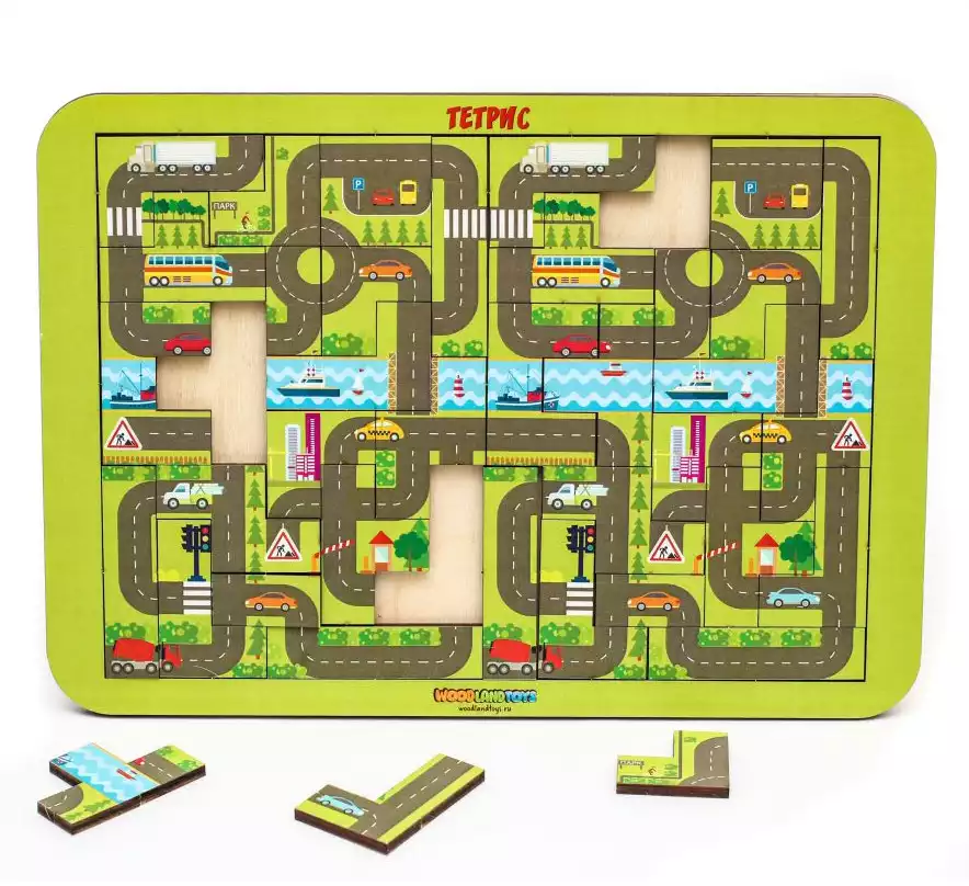 Тетрис Карта города 065104 Woodlandtoys