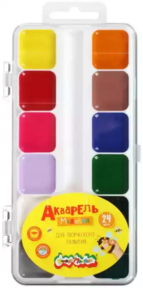 Краски акварельные 24цв Каляка-Маляка АККМФ24