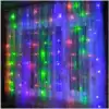 Светодиодная гирлянда Штора 2,5х1,5 м 320 цветных LED ламп