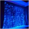Светодиодная гирлянда Штора 2,5х1,5 м 320 голубых LED ламп