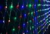 Светодиодная гирлянда СЕТКА 1,5х1,8 м 240 цветных LED ламп, IP20, прозрачный шнур ,контроллер,от сет