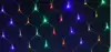 Светодиодная гирлянда СЕТКА 1,5х1,8 м 240 цветных LED ламп, IP20, прозрачный шнур ,контроллер,от сет