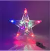 Верхушка звезда 15 см 10 цветных LED ламп, провод 3 м , IP20, от сети