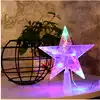 Верхушка звезда 15 см 10 цветных LED ламп, провод 3 м , IP20, от сети