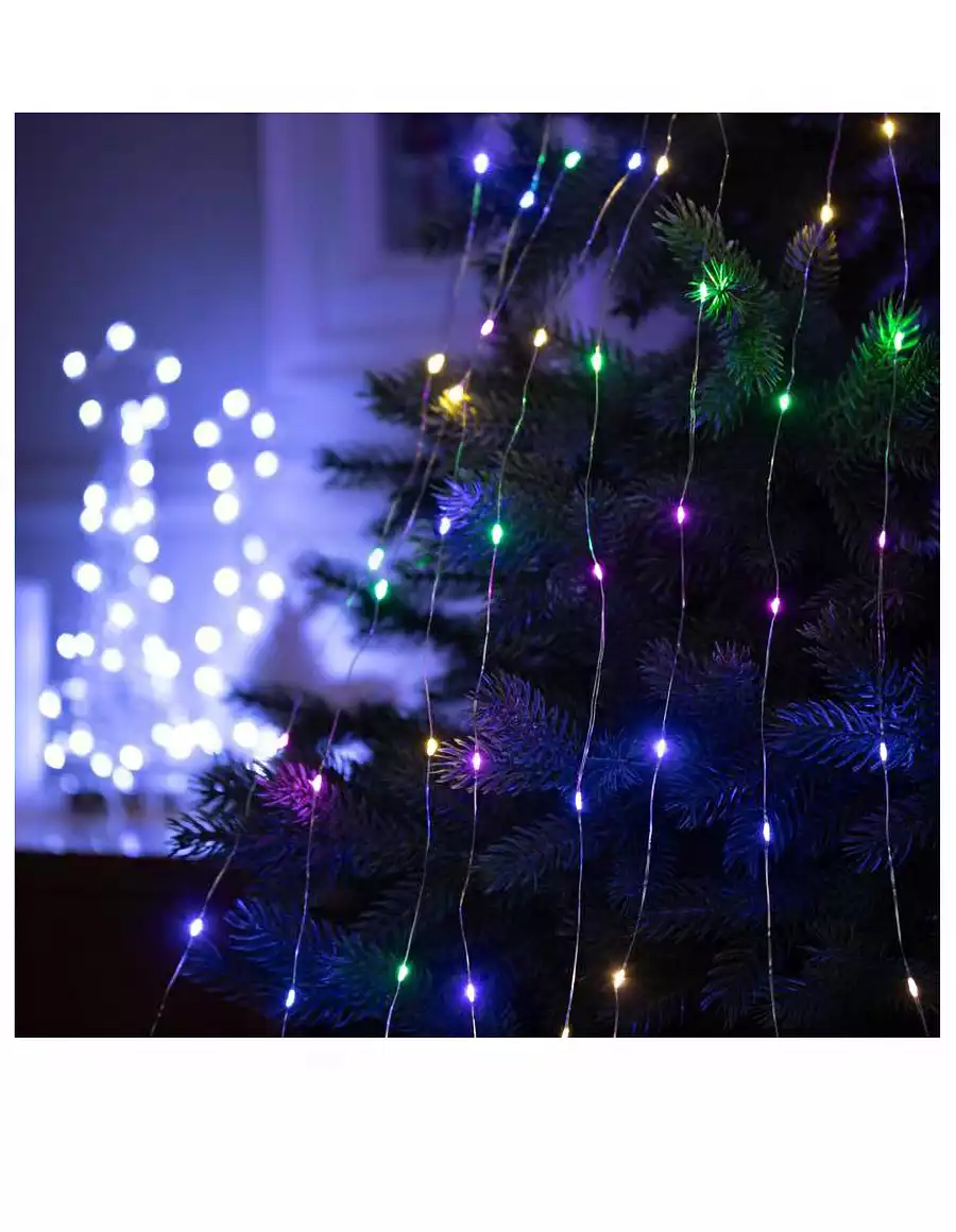 Светодиодная гирлянда 2,1 м 16 нитей 672 LED ламп