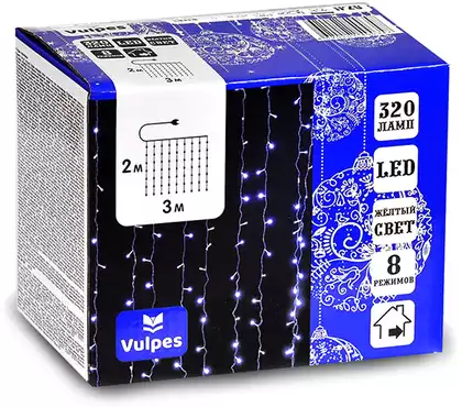 Светодиодная гирлянда Штора 3х2 м 320 LED ламп