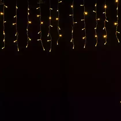 Светодиодная гирлянда Штора 6 х 50 см 288 желтых LED ламп, от сети