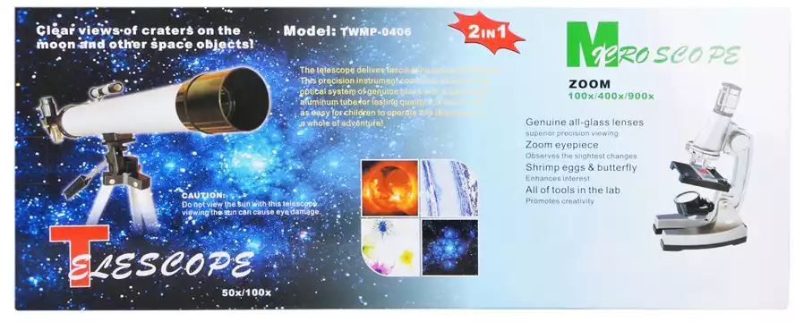 Телескоп и микроскоп набор TWMP-0406