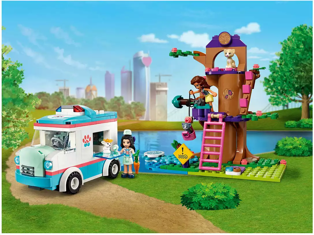 Конструктор Машина скорой ветеринарной помощи 304 дет. 41445 LEGO Friends  купить в Челябинске - интернет магазин Rich Family