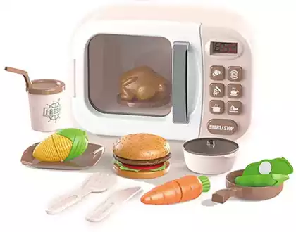 Микроволновая печь A1005-5WB с продуктами в/к