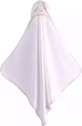 Полотенце махровое банное с уголком капюшоном Лапушка 95*95см Perina